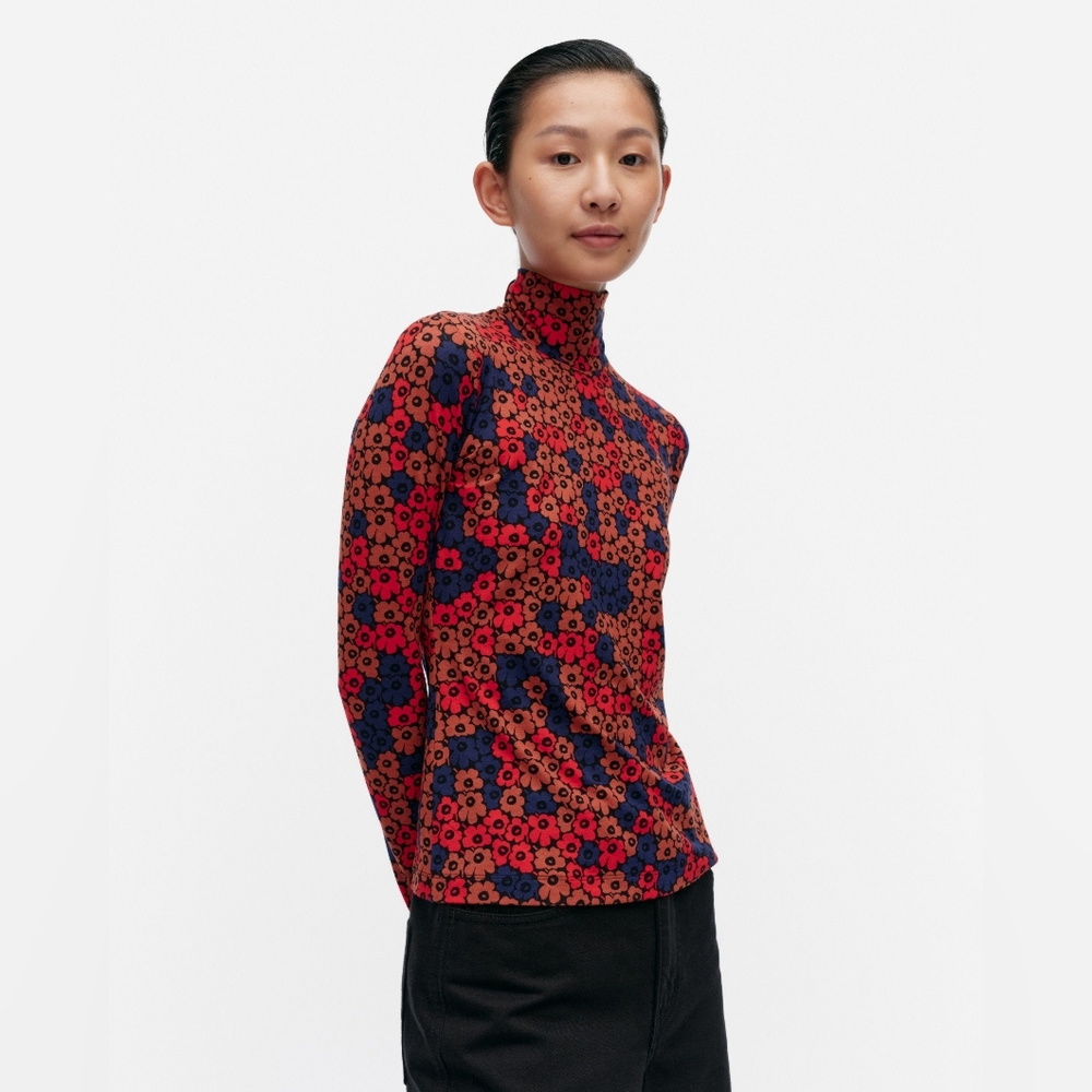 NWD Marimekko Armas Unikko Turtleneck Top Medium